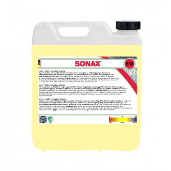 Sonax SX Power Clean 660 Konc, ECO Svanen 10L