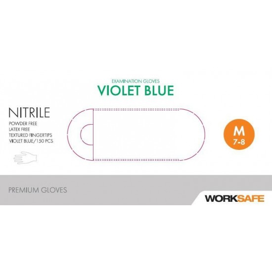 Worksafe Nitrile PF Blålila XL